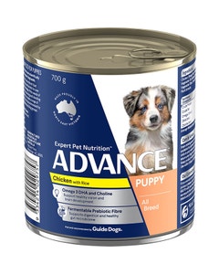 Advance Chicken & Rice Growth Plus Puppy Can Puppy Can 700g x 24