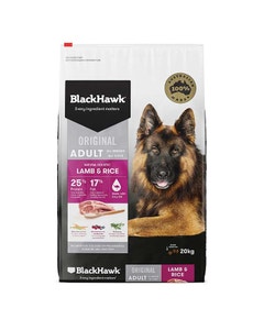 Black Hawk Lamb & Rice Adult Dog Food 20kg x 2
