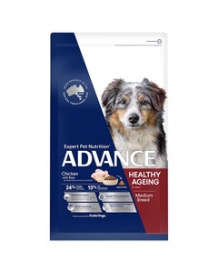 ADVANCE Adult Healthy Ageing Medium Breed Dry Dog Food Chicken with Rice