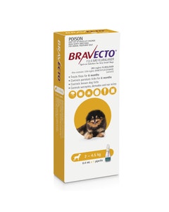 Bravecto Spot-on for Very Small Dogs 2 kg - 4.5kg 1Pk