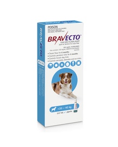 Bravecto Spot-on for  Large Dogs - 20kg - 40kg 1Pk