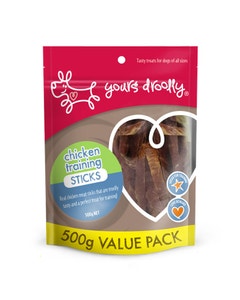 Yours Droolly Chicken Straps Dog Treat 500g