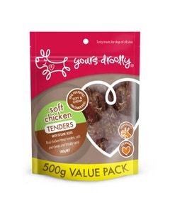 Yours Droolly Soft Chicken Tenders Dog Treat 500g