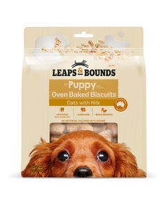 Leaps & Bounds Oats with Milk Baked Puppy Treat 500g