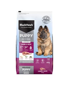 Black Hawk Lamb & Rice Large Puppy Food 20kgx2
