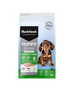 Black Hawk Chicken & Rice Small Puppy Food 3kg
