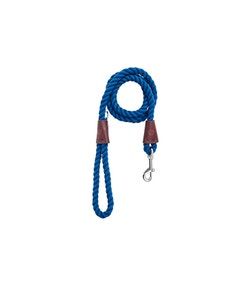 All Day Leather Rope Dog Lead Navy 153cm