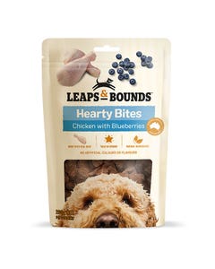 Leaps & Bounds Chicken With Blueberry Dog Hearty Bites 200g