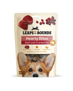 Leaps & Bounds Beef With Cranberry Dog Hearty Bites 200g