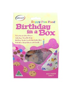 Wagalot Doggy Fun Food Birthday In A Box Dog Treat Pink