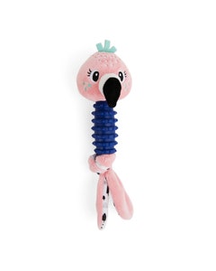 All Day Flamingo Chew Puppy Toy