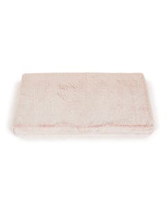 All Day Two Tone Faux Fur Dog Crate Mat Pink