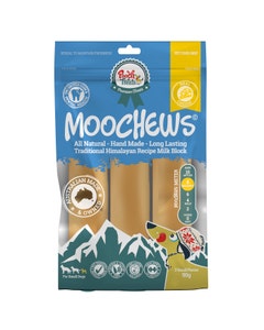 Pooch Treats Moo Chew Cheese Dog Treat LF Milk Block S-3PK