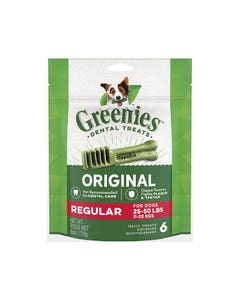 GREENIES Canine Dental Dog Treats Original Regular
