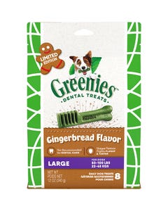 Greenies Christmas Gingerbread Dog Treat L 340g
