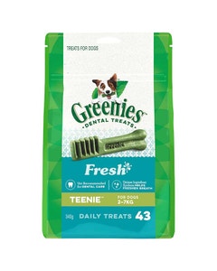 GREENIES Canine Dental Dog Treats Fresh Teenie 340g