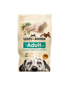 Leaps & Bounds Chicken & White Fish with Rice Adult Dog Food