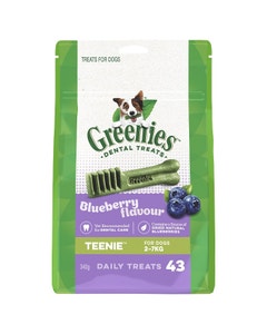 GREENIES Canine Dental Dog Treats Blueberry Teenie 340g