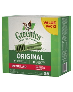 Greenies Original Dog Treat Regular 1kg x 2