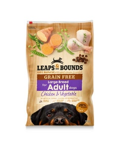 Leaps & Bounds Grain Free Chicken & Vegetable Large Breed Dog Food 12Kg