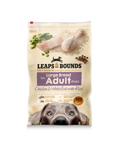Leaps & Bounds Chicken & Whitefish Large Breed Adult Dog Food 15Kg