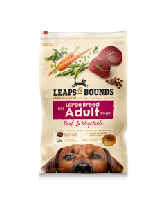 Leaps & Bounds Beef & Vegetable Large Breed Adult Dog Food 15Kg