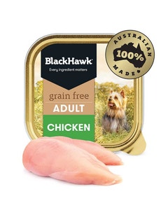 Black Hawk Grain Free Chicken Adult Dog Can 100gx9