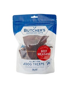 Butcher's Superior Cuts Beef Weasand Jerky Dog Treat 200g x 2