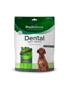 Probalance Toothbrush Parsley & Mint Large Dog Treat 30Pk x 2