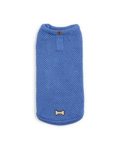 All Day Henley Dog Knit Blue