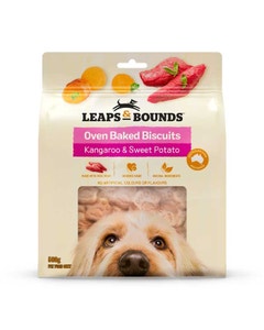 Leaps & Bounds Kangaroo & Sweet Potato Baked Dog Treat 500g
