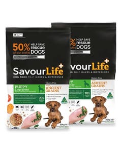 SavourLife Ancient Grains Lg Brd Puppy Food 20kgx2
