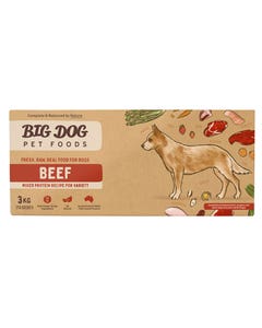 Big Dog Barf Beef Dog Patties 3kg