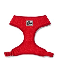 All Day Flex Knit T Strap Dog Harness Red