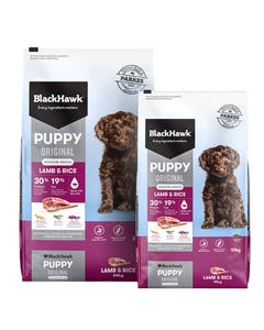 Black Hawk Lamb Med Breed Puppy Food 10kg & Black Hawk Lamb Med Breed Puppy Food 20kg