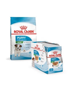 Royal Canin Mini Breed Bundle | Puppy Food 2kg & Wet Puppy Food 85g x 12