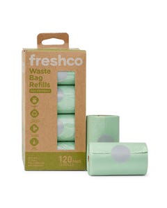 Freshco Eco Dog Waste Bags with Handles 120 Pack