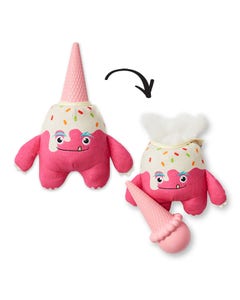 All Day Surprise Monster Ice Cream Chicken Dog Toy Pink