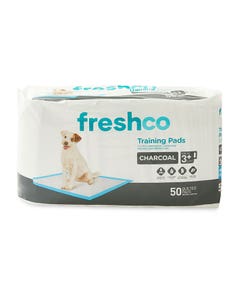 Freshco Dog Training Pads Charcoal 3Cup 50PK