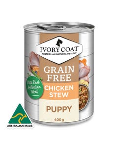 Ivory Coat Grain Free Chicken Stew Puppy Food 400g x 36