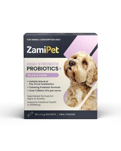 ZamiPet High Strength Probiotics Relax & Calm Dog Powder 30g